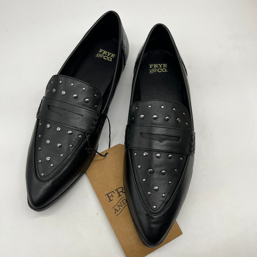 Frye and Co. Womens Elara Closed Toe Loafers Black Size 7.5M